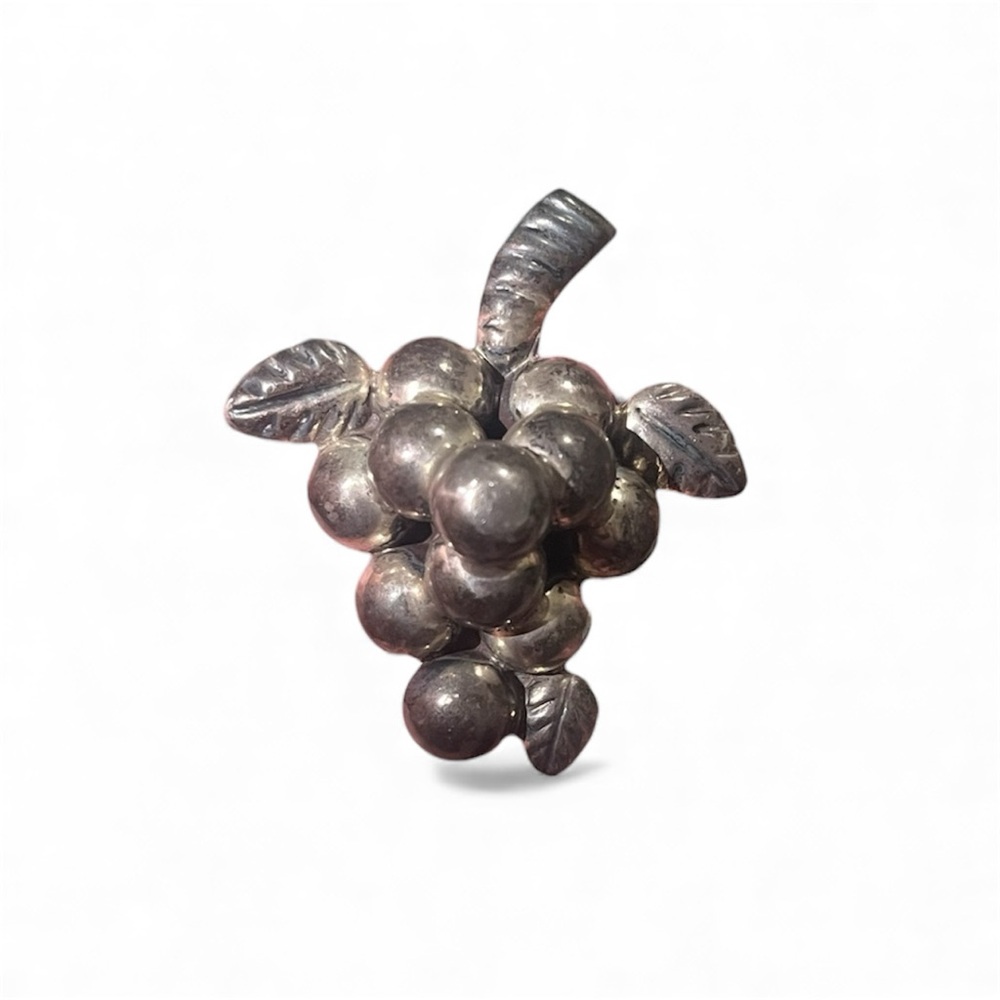 Vintage‎ Sterling Silver 925 Grape Cluster Brooch